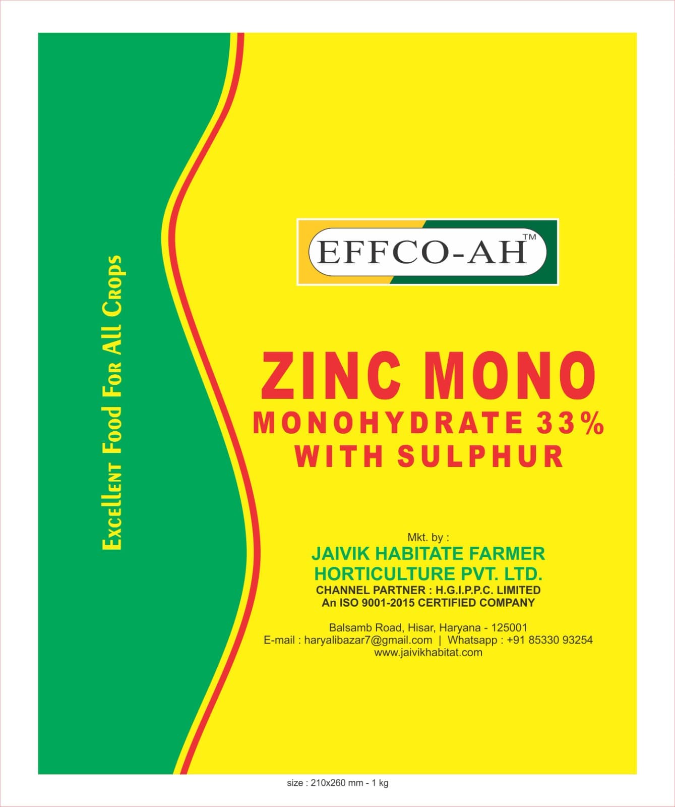 EFFCO-AH ZINC MONO